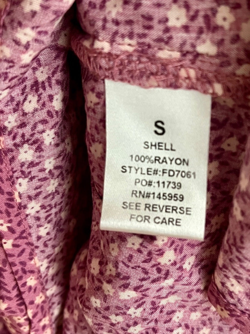 Anthropologie x Dress Forum Ditsy Floral Tiered Peasant Mini Dress Pink small - Picture 5 of 5